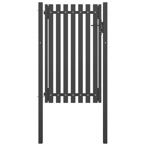 VidaXL vidaXL Gartentor aus Stahl 100 x 150 cm Anthrazit