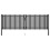 VidaXL vidaXL Gartentor aus Stahl 400 x 100 cm Anthrazit 1