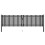 VidaXL vidaXL Gartentor aus Stahl 400 x 75 cm Anthrazit 1