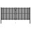 VidaXL vidaXL Gartentor aus Stahl 400 x 150 cm Anthrazit 1