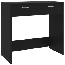 vidaXL Desk Black Engineered Wood Corner Computer Desk Office Workstation