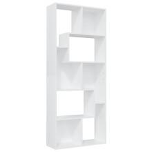 vidaXL bogreol, hvid, 67x24x161 cm, træbaseret materiale