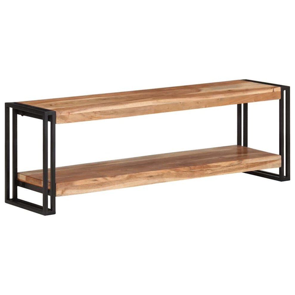 Vidaxl Solid Acacia Wood Tv Cabinet Wooden Hifi Stereo Plasma Media Unit Stand