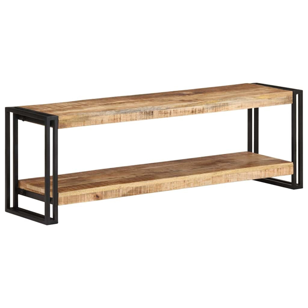 Vidaxl Rough Mango Wood Tv Cabinet Wooden Hifi Stereo Plasma Media Unit Stand