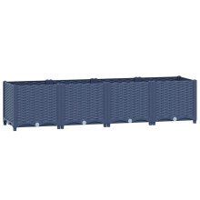 vidaXL Raised Bed Outdoor Plant Box Garden Planter Flower Pot Polypropylene