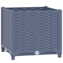 vidaXL Raised Bed Outdoor Plant Box Garden Planter Flower Pot Polypropylene