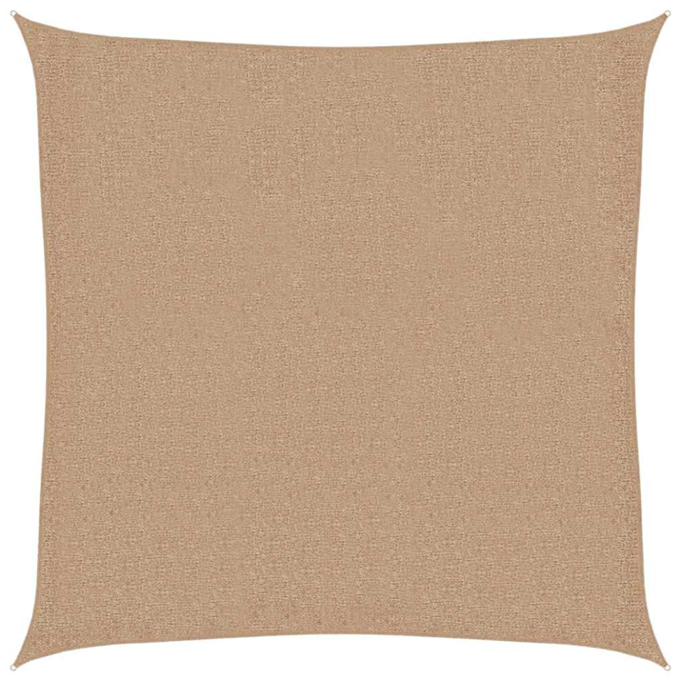 Vidaxl Sunshade Sail 160 G/M² Taupe 3X3 M Hdpe Outdoor Patio Sunscreen Canopy