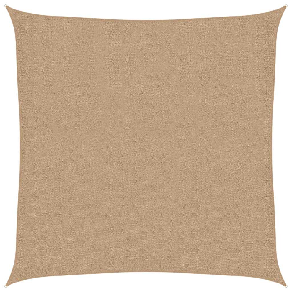 Vidaxl Sunshade Sail 160 G/M² Taupe 4.5X4.5 M Hdpe Garden Sunscreen Canopy