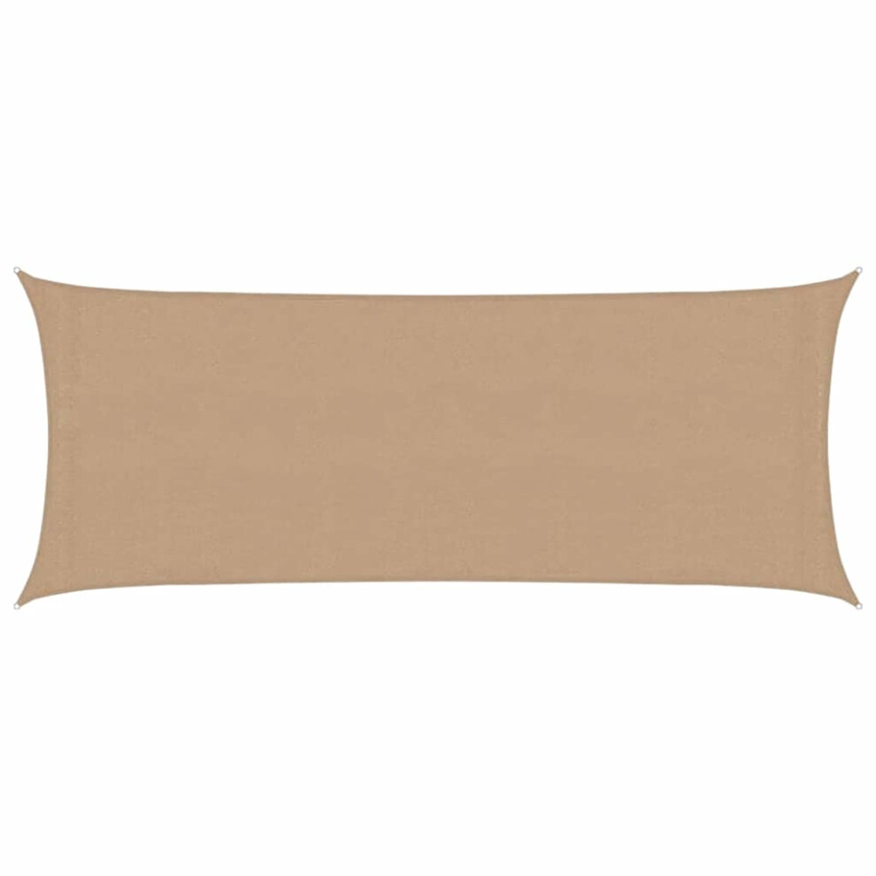 Vidaxl Sunshade Sail 160 G/M² Taupe 2X4.5 M Hdpe Balcony Sunscreen Canopy