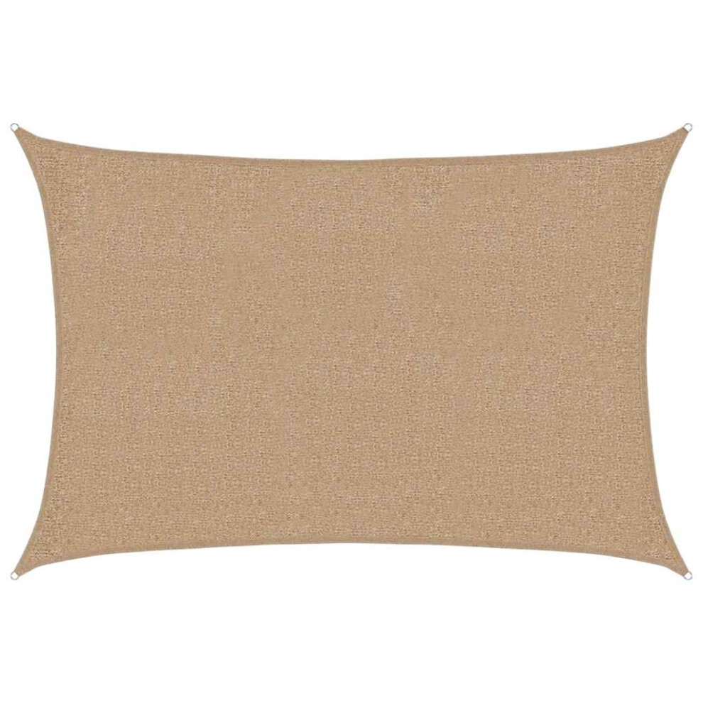 Vidaxl Sunshade Sail 160 G/M² Taupe 2X2.5 M Hdpe Balcony Sunscreen Canopy