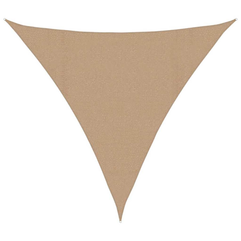 Vidaxl Sunshade Sail 160 G/M² Taupe 4.5X4.5x4.5 M Hdpe Patio Sunscreen Canopy