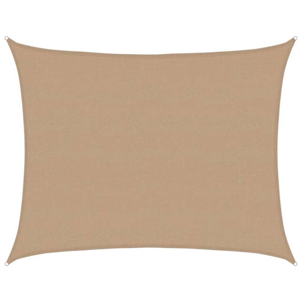 Vidaxl (Taupe, 6 X 7 M) Sunshade Sail Canopy Screen Balcony Awning Canopy Hdpe Rectangular