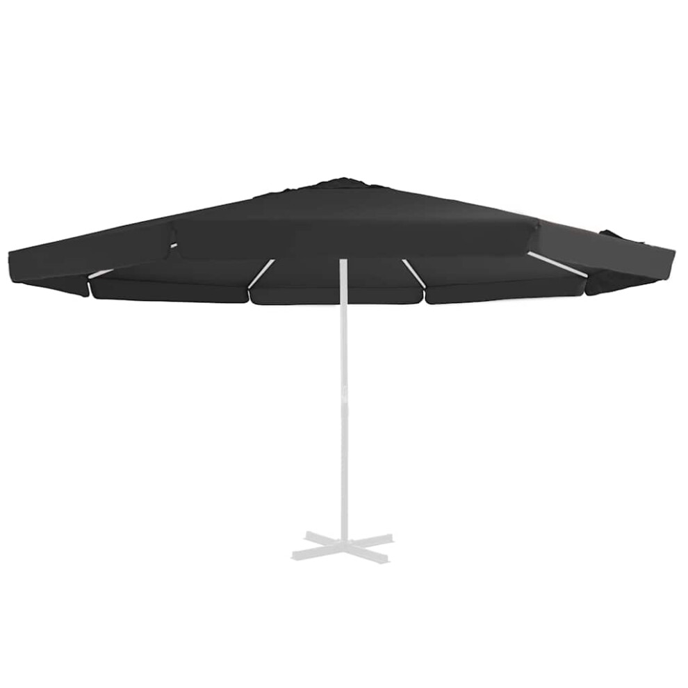 Vidaxl Replacement Fabric For Outdoor Parasol Black 515 Cm Umbrella Cloth