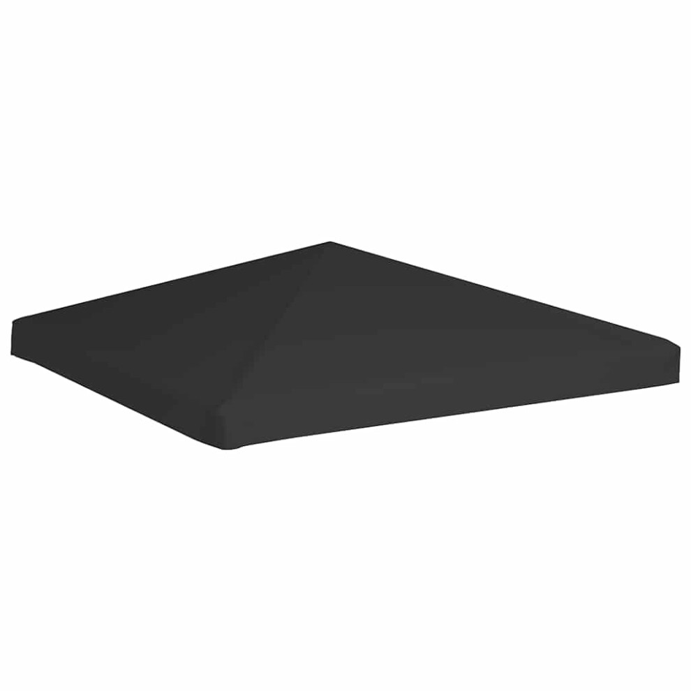 vidaXL Gazebo Top Cover 270 g/m² 3x3 m Black Garden Patio Replacement Canopy