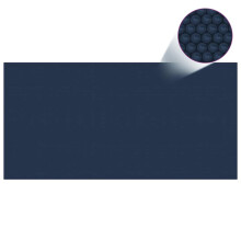 vidaXL Floating PE Solar Pool Flim 1000x500 cm Black and Blue Pond Protector
