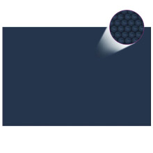 (black and blue, 600 x 400 cm) vidaXL Pool Cover Floating PE Solar Pool Film Garden Pond Cover Protector
