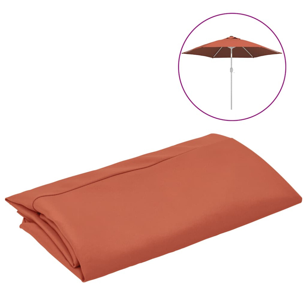 Vidaxl Replacement Fabric For Outdoor Parasol Terracotta Sunshade Garden Patio