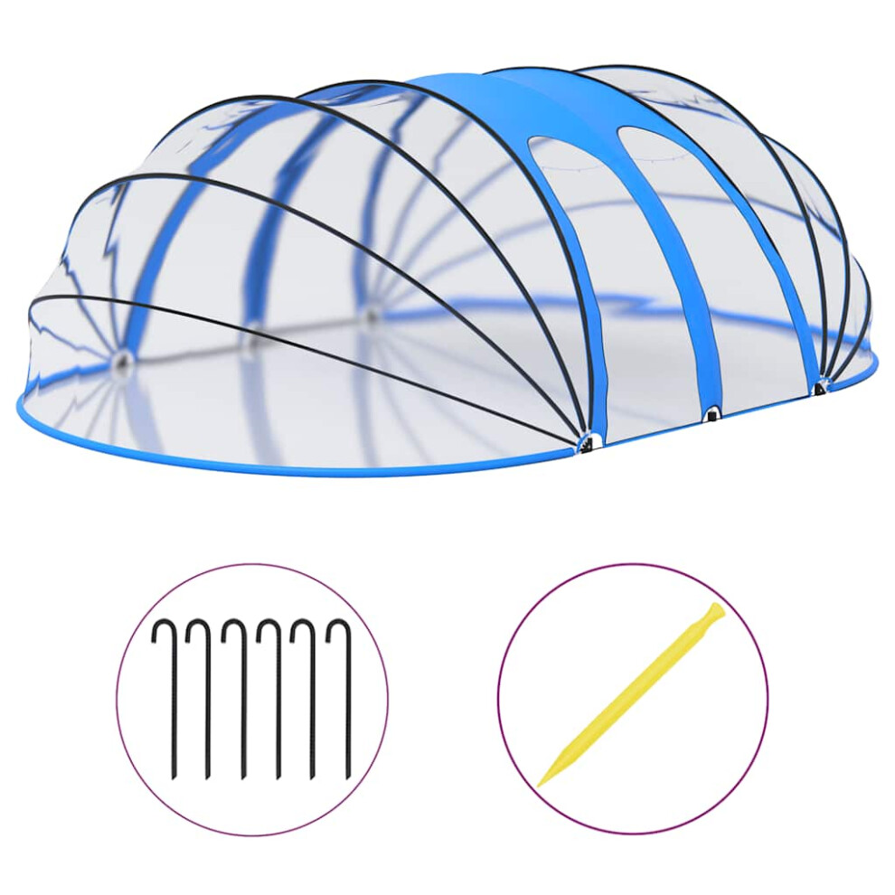 vidaXL Pool Dome Oval 620x410x210 cm Swimming Pool Cover Tent Spa Accessory