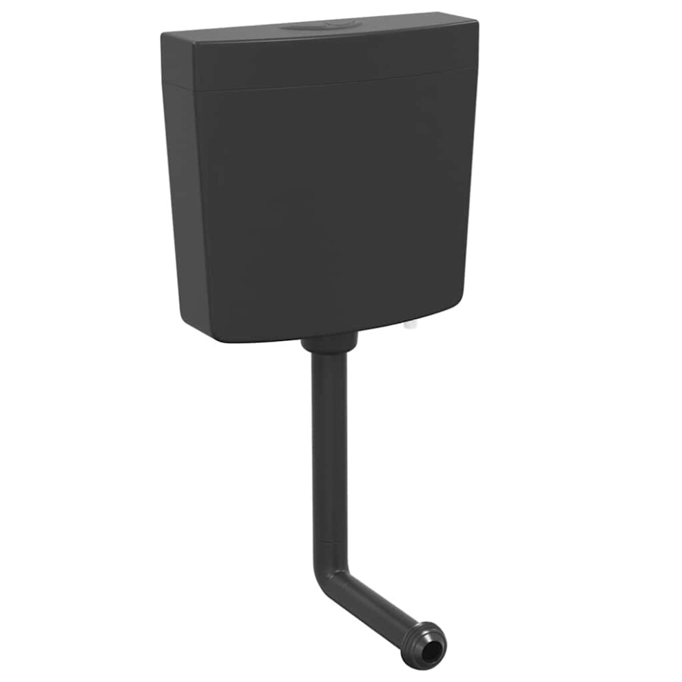 vidaXL Toilet Cistern with Bottom Water Inlet 3/6 L Black Water Toilet Tank
