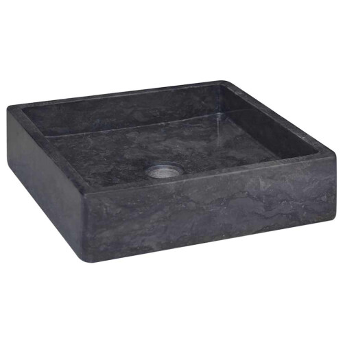 VidaXL vidaXL Waschbecken Schwarz 40x40x10 cm Marmor