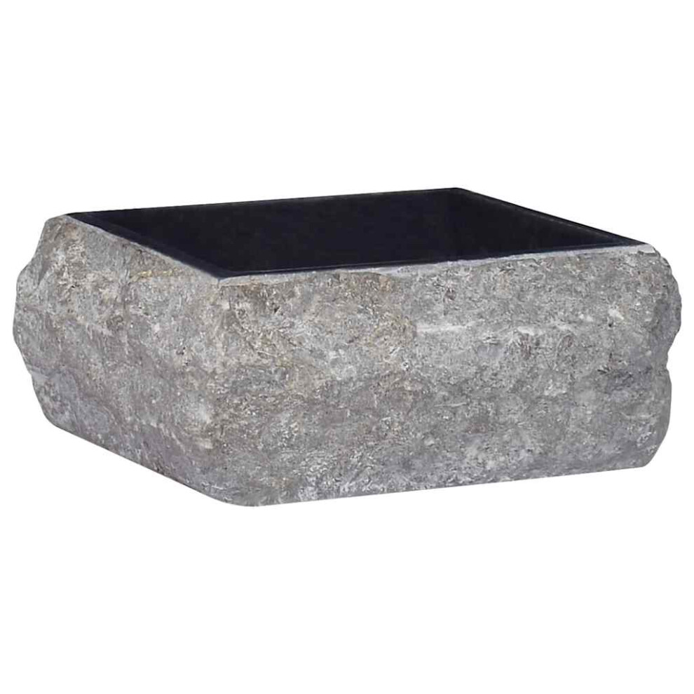 Vidaxl Sink Black 30X30x13 Cm Marble Natural Stone Basin Washroom Bathroom
