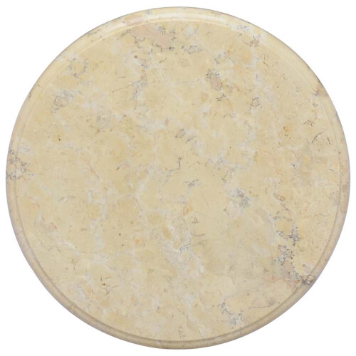 VidaXL vidaXL Table Top Cream Marble Replacement Dining Coffee Garden Desk Accessory