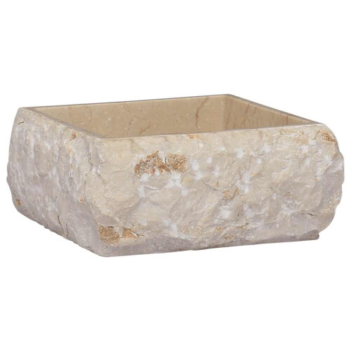 VidaXL vidaXL Waschbecken Creme 30x30x13 cm Marmor