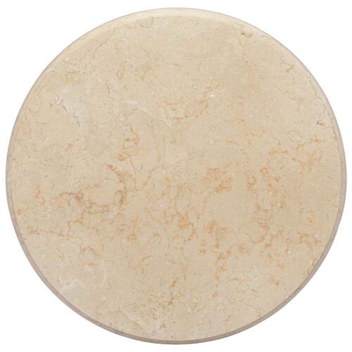 VidaXL vidaXL Table Top Cream Marble Replacement Dining Garden Coffee Desk Accessory