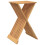VidaXL vidaXL Solid Wood Teak Folding Stool Outdoor Garden Wooden Foldable Stool 1