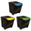VidaXL vidaXL Stapelbare Mülleimer 3 Stk. Anthrazit 75 L 1