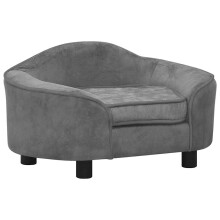 (grey) vidaXL Dog Sofa Plush Indoor Home Pet Supplies Dog Couch Sofa Multi Colours