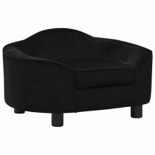 (black) vidaXL Dog Sofa Plush Indoor Home Pet Supplies Dog Couch Sofa Multi Colours