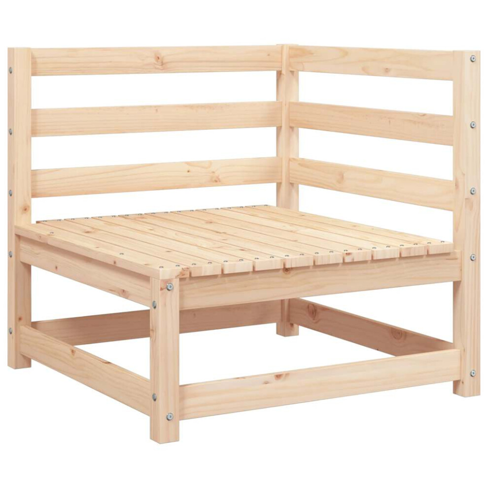 vidaXL Garden Corner Sofa Outdoor Sofa Sectional Corner Sofa Solid Wood Pine