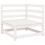 VidaXL vidaXL Garden Corner Sofa Outdoor Sofa Sectional Sofa White Solid Wood Pine 1