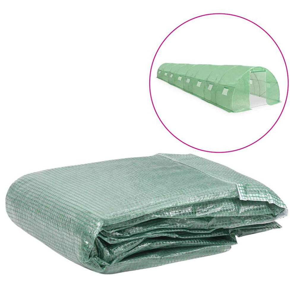 Vidaxl Greenhouse Replacement Cover 300X1200x200 Cm Green Plant House Garden