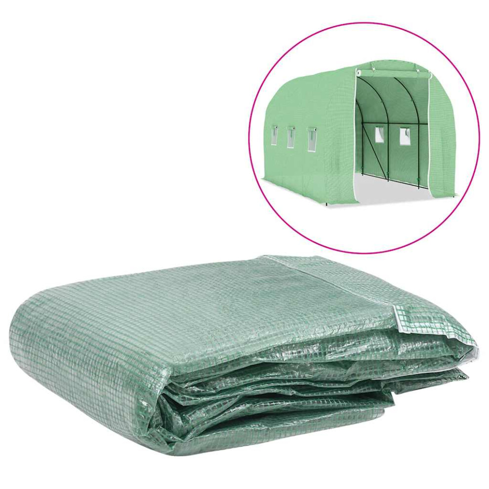 Vidaxl Greenhouse Replacement Cover 200X343x200 Cm Green Plant House Garden