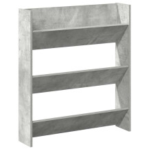 (concrete grey, 1 pcs/ 90 cm/ 80 cm) vidaXL Wall Shoe Cabinet Shoe Rack Hall Shoe Storage Cupboard Engineered Wood