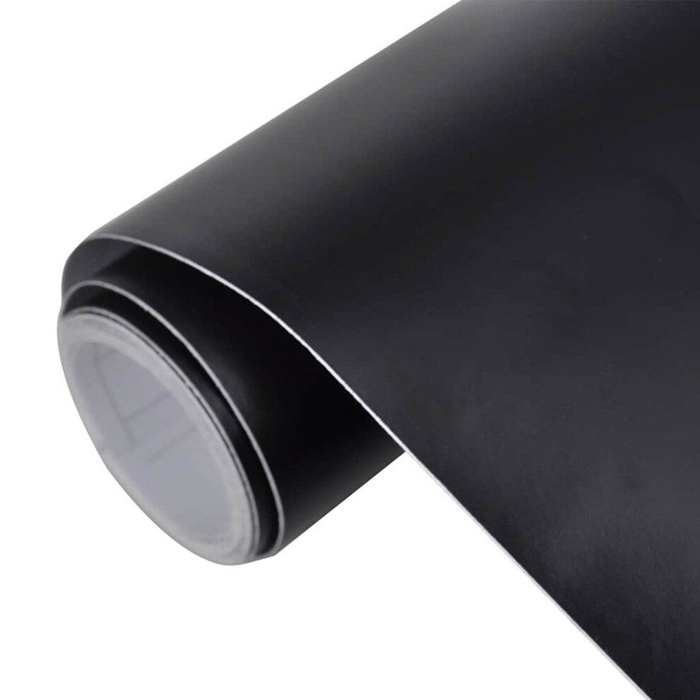 Vidaxl Black (Matt 100 X 150 Cm/ 1 Pcs) Car Film Water Resistant Vehicle Wrap Sticker Sheet Protection Film