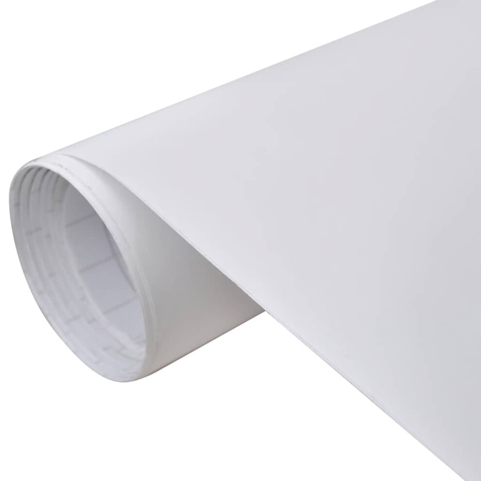(Matt 100 X 150 Cm + 50 X 150 Cm/ 2 Pcs) Vidaxl Car Film Water Resistant Vehicle Wrap Sticker Sheet Protection Film White 8720286561355