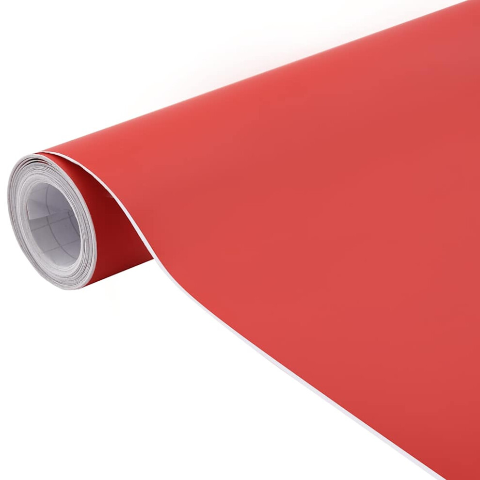 Vidaxl (Matt Red, 100 X 150 Cm/ 2 Pcs) Car Film Water Resistant Vehicle Wrap Sticker Sheet Protection Film