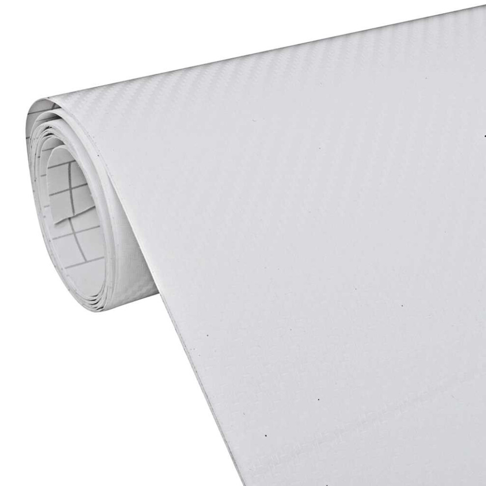 Vidaxl 2X Car Films 3D White Wrap Sticker Sheet Vehicle Decor Protection Film