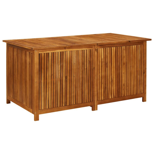 VidaXL vidaXL Solid Acacia Wood Garden Storage Box Pillow Blanket Box Hallway Bench