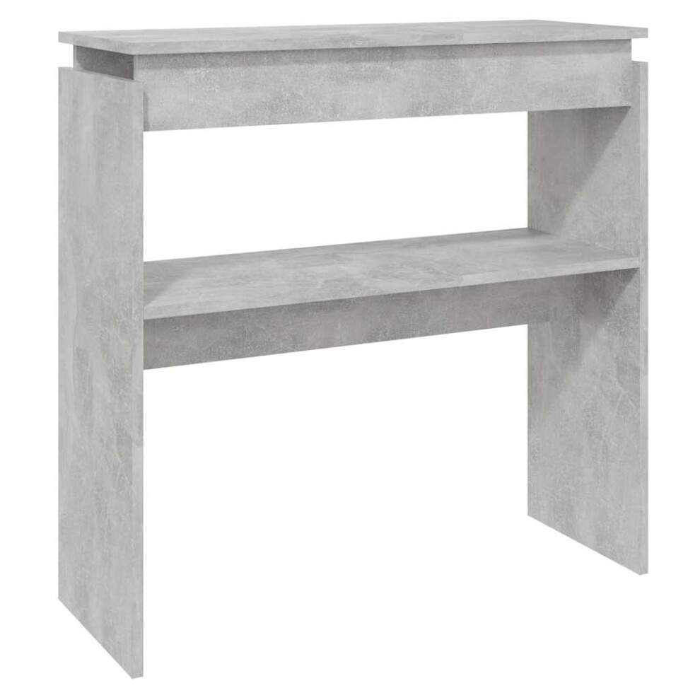 Vidaxl Console Table Concrete Engineered Wood Indoor Couch Side Table Grey
