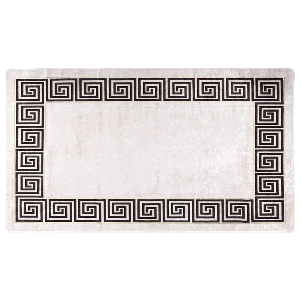 Vidaxl Rug Washable Light Beige Anti Slip Living Room Floor Carpet Area Rug