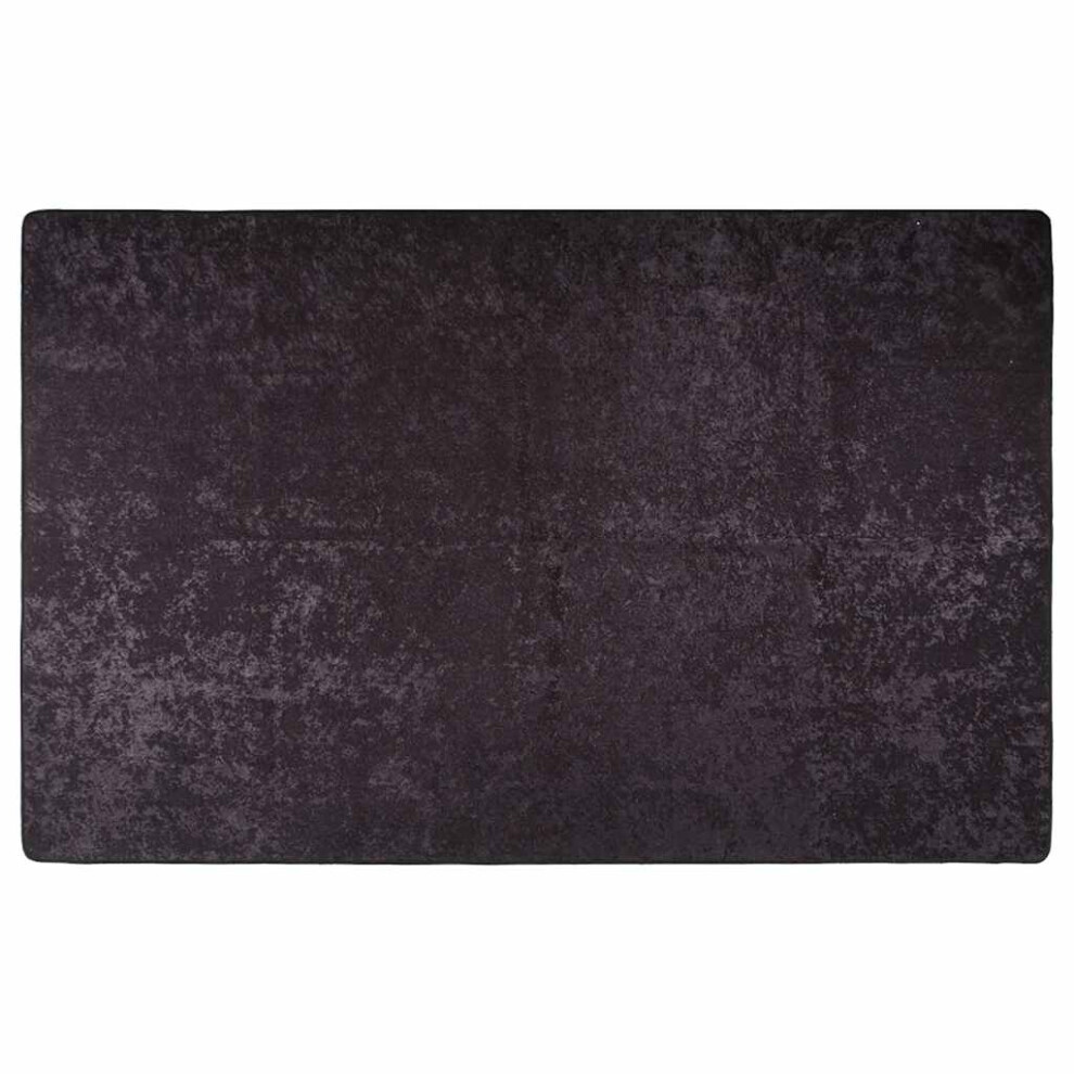 Vidaxl Rug Washable Anthracite Anti Slip Living Room Floor Carpet Area Rug