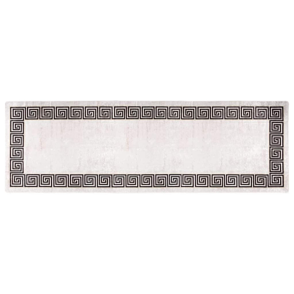 Vidaxl Rug Washable Light Beige Anti Slip Living Room Floor Carpet Area Rug