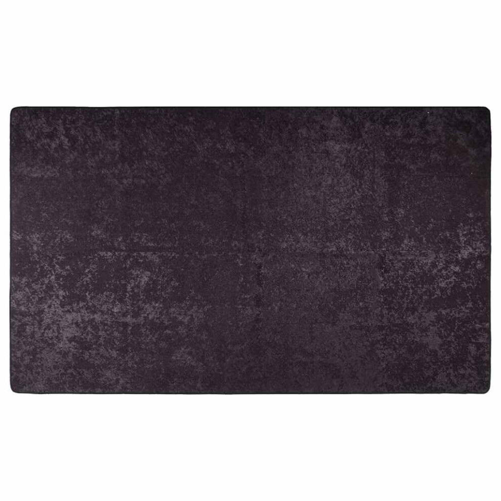 Vidaxl Rug Washable Anthracite Anti Slip Living Room Floor Carpet Area Rug