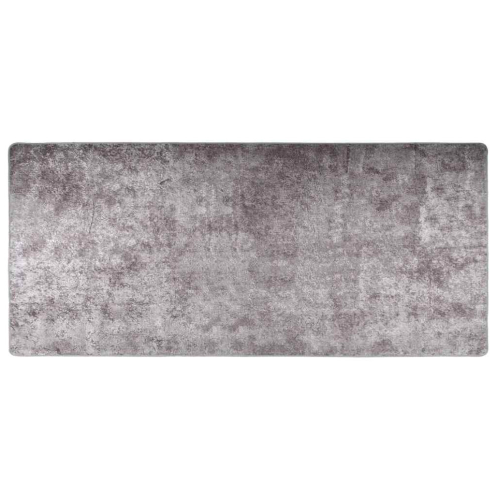 Vidaxl Rug Washable Grey Anti Slip Home Living Room Floor Carpet Area Rug