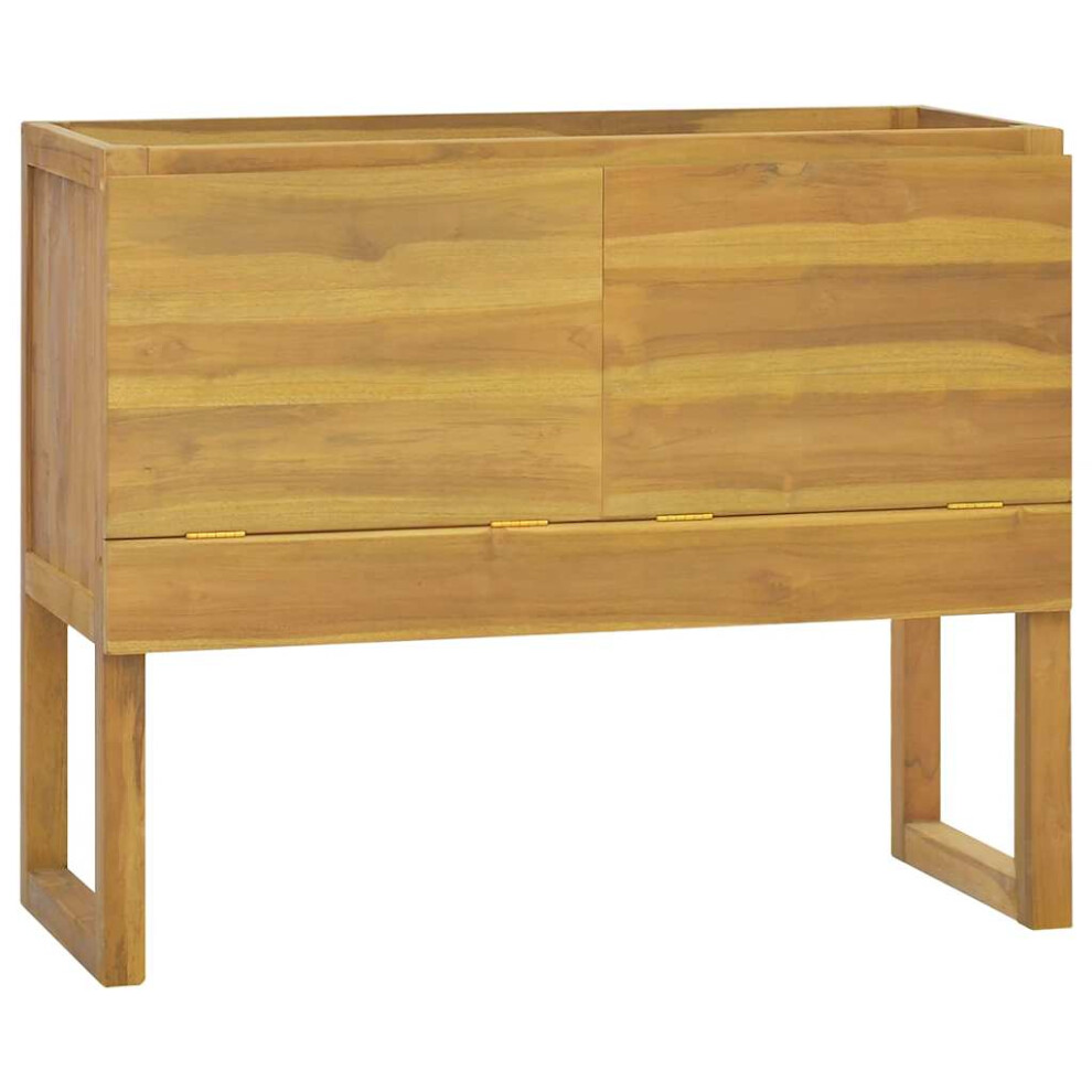Vidaxl (90 X 45 X 75 Cm) Bathroom Cabinet Washroom Sink Unit Basin Cupboard Solid Wood Teak