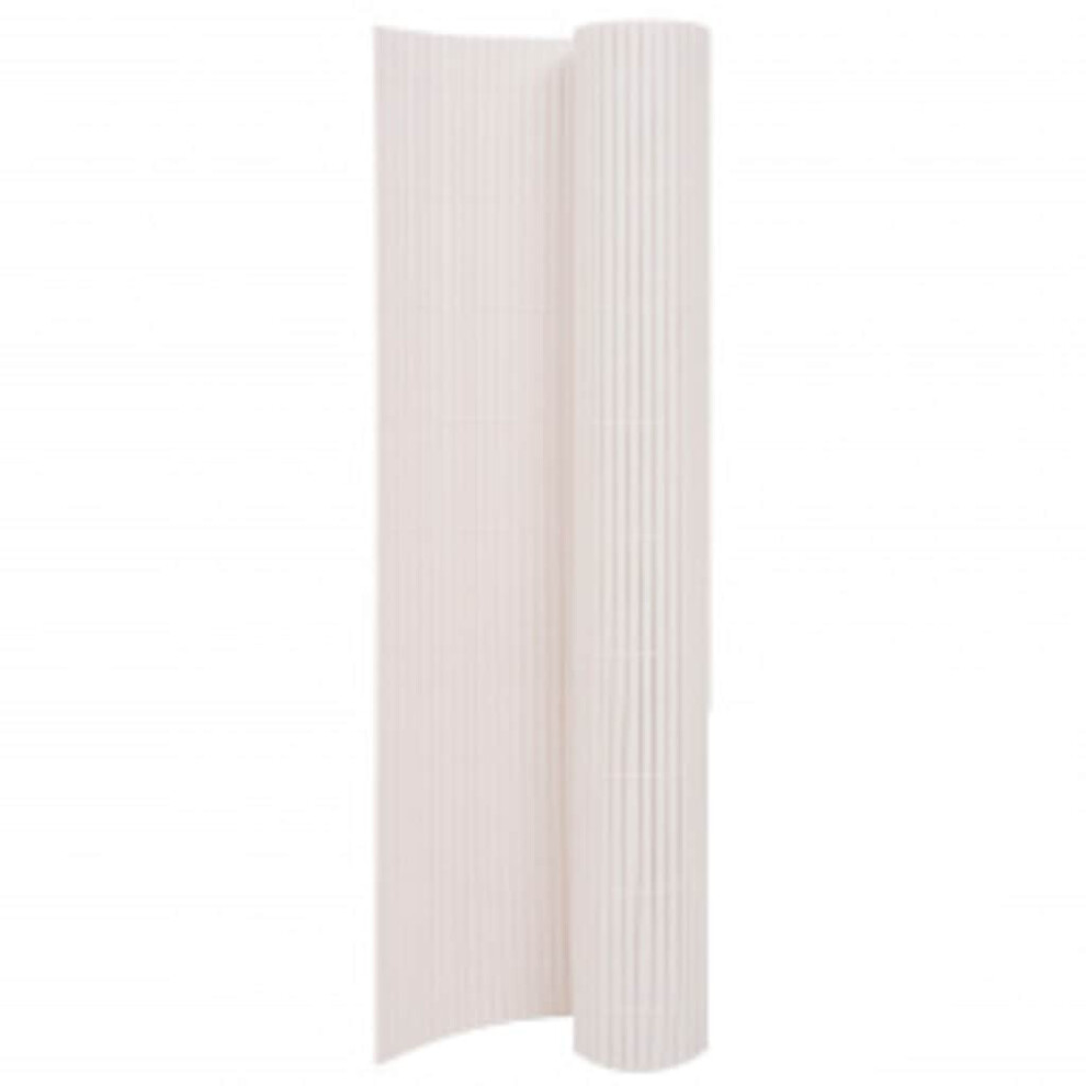 Vidaxl Double-Sided Garden Fence White Porch Blind Windbreak Privacy Screen